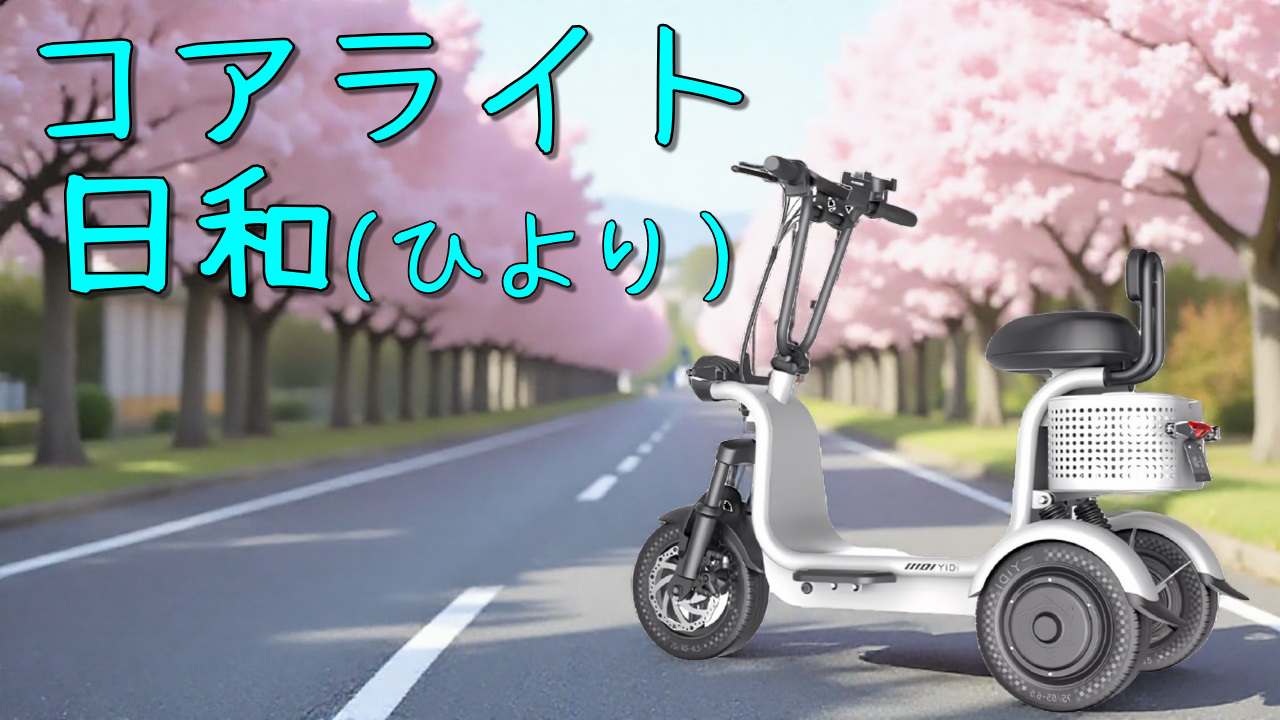 コアライトD4｜免許不要で高齢者仕様の4輪特定小型原付のパイオニア。シニアカーからの乗り換え、免許返納後の移動手段として大好評。