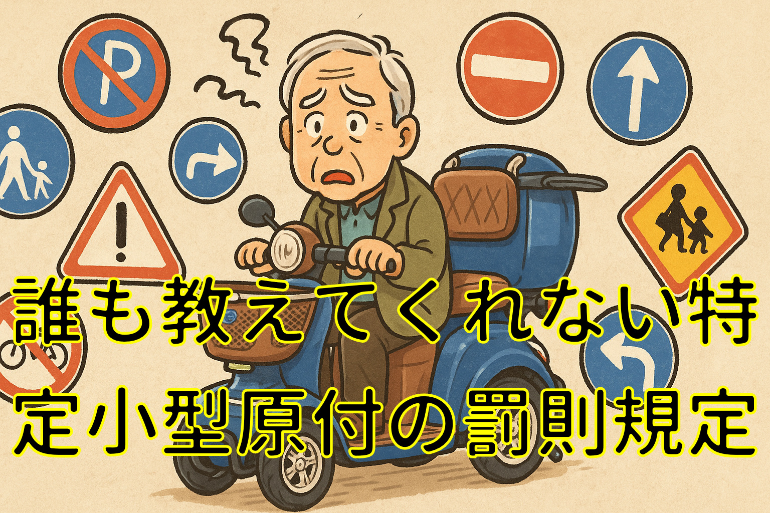 誰も教えてくれない特定小型原付の罰則規定