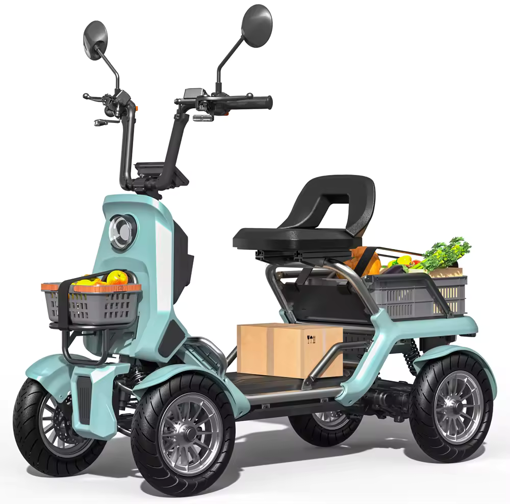 コアライトキャディー｜免許不要で乗れるカーゴタイプの4輪特定小型原付。ビジネスに、通勤に、シニアカーからの乗り換え、免許返納後の移動手段として大好評。